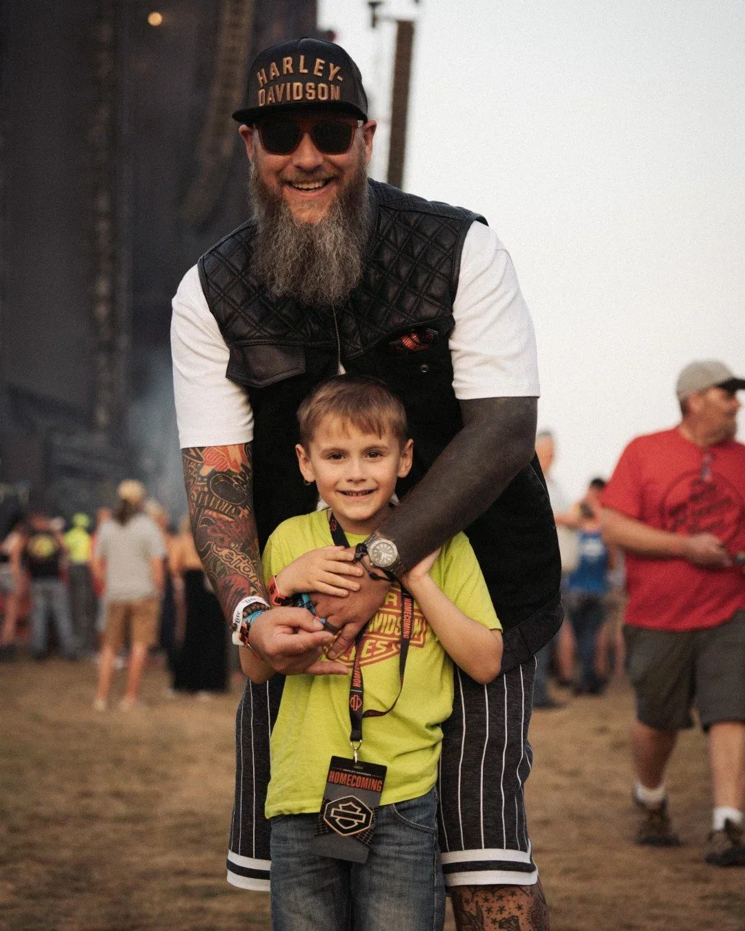 Dad with son