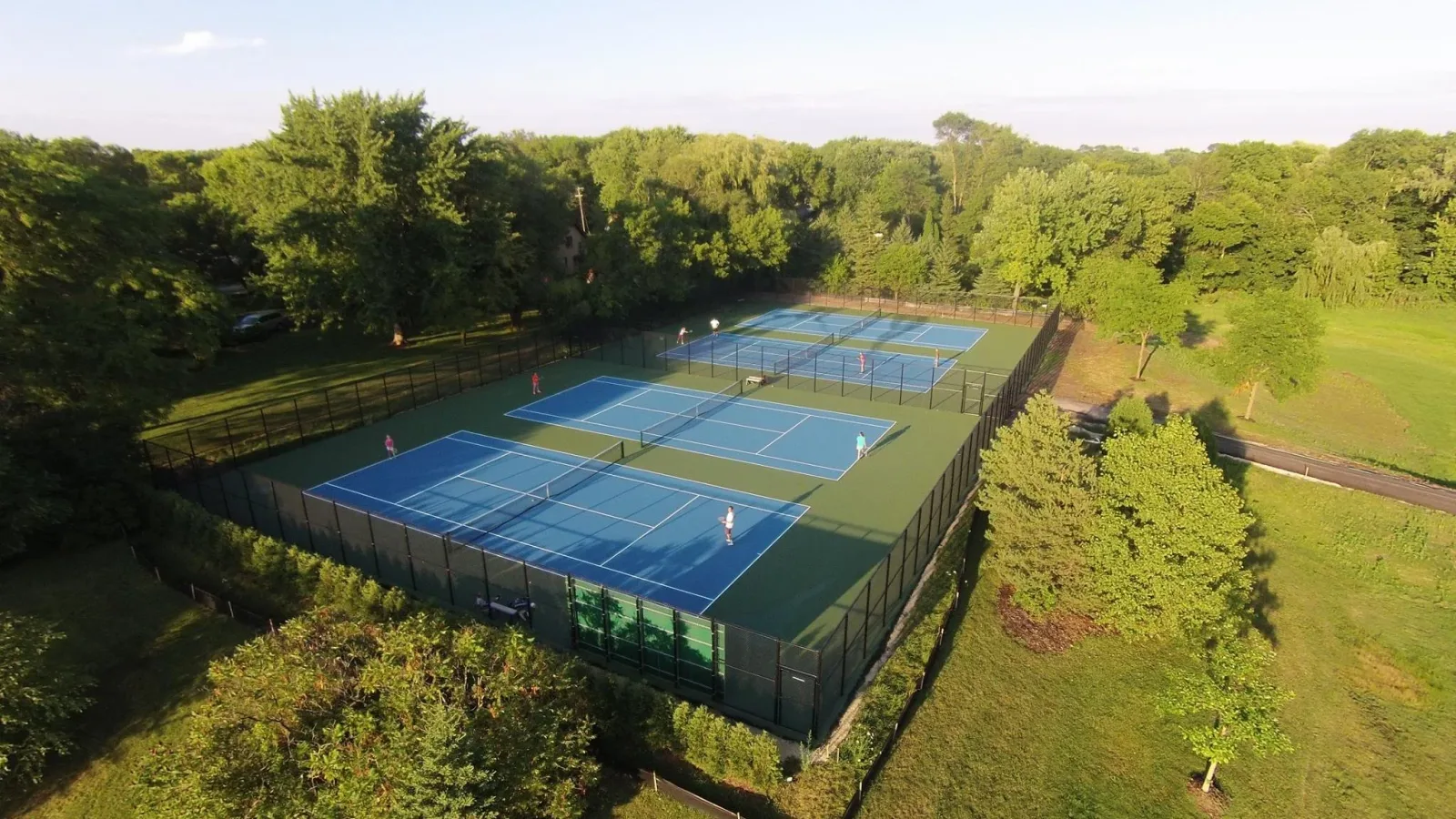 Tennis courts in Bayside, WI