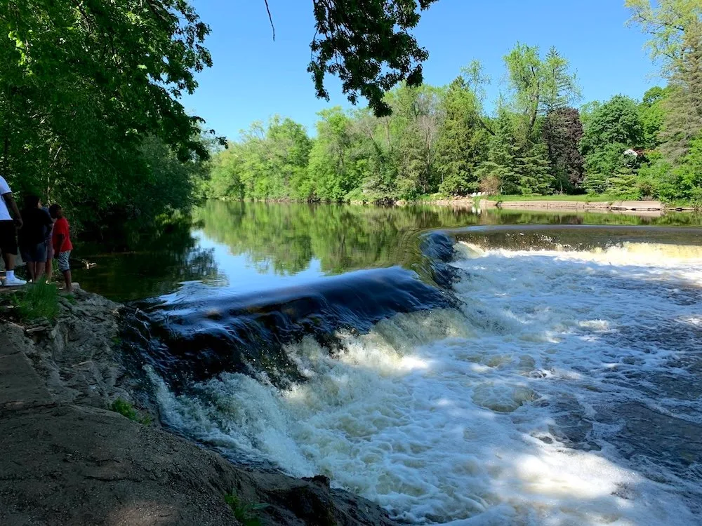 The Kletzsch Park Waterfall