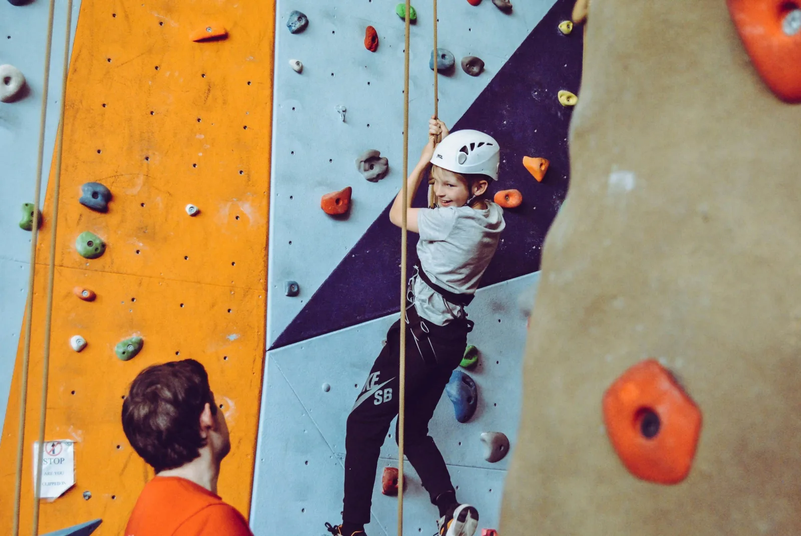 Rock climbing gym